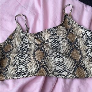 Snake print top